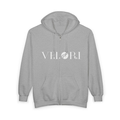 Minimalist Velori Full-Zip Hoodie — Everyday Zip Sweatshirt