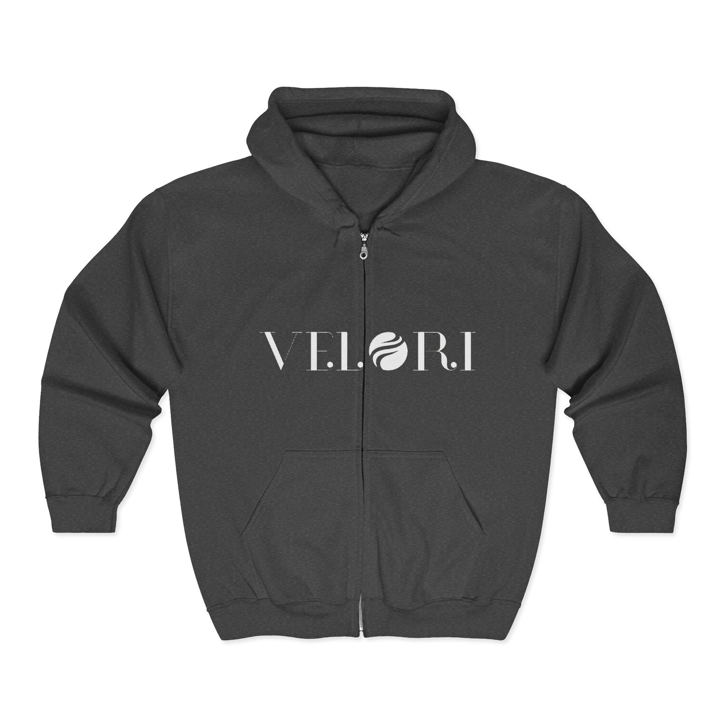 Minimalist Velori Full-Zip Hoodie — Everyday Zip Sweatshirt